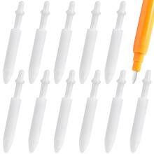 150St Nylon Verfpen Nibs Wit, Duurzame Vervangbare Marker Penpunten