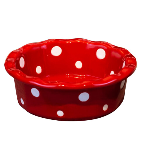 2St Compacte Rood Keramische Kom Voor En Voedselopslag