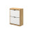 Timber Art Design UK Essentials Wotan Oak & White 2 Drawer Shoe Cabinet 6