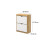 Timber Art Design UK Essentials Wotan Oak & White 2 Drawer Shoe Cabinet 4