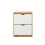 Timber Art Design UK Essentials Wotan Oak & White 2 Drawer Shoe Cabinet 2