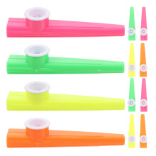 108Pièces Jeux Musicaux Kazoos Plastiques Colorés Pour Enfant Débutant