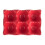 3Pièces Support Œufs Céramique 6 Emplacements Rouge Stable Et Élégant 1