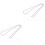 2Pièces Sangles Lunettes Violet Simple Et Cuivre 10