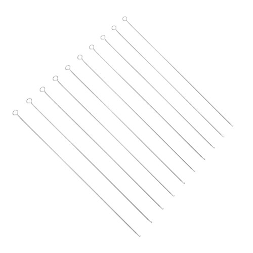 20Pièces Aiguilles Beads Acier Outils Argent DIY Perlage 2