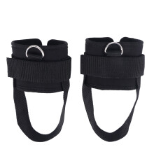 4Pcs Adjustable Black Ankle Straps Padded for Cable Gym Leg Workouts