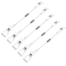 10Stk Werbeclip Preisschildhalter Transparent Langlebig Für Handel
