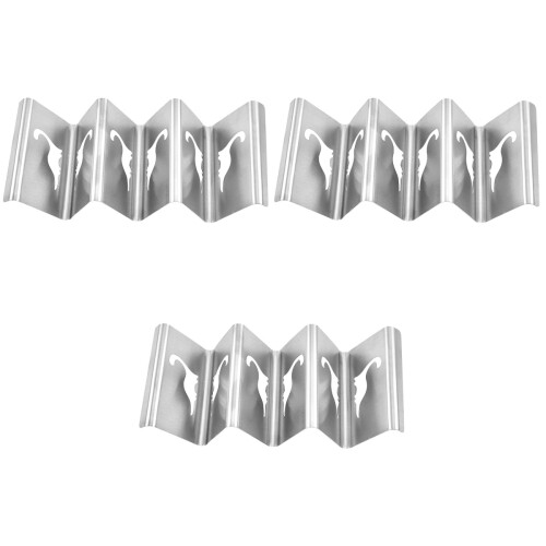3Stk Silber Taco Stand Burrito Halter 2