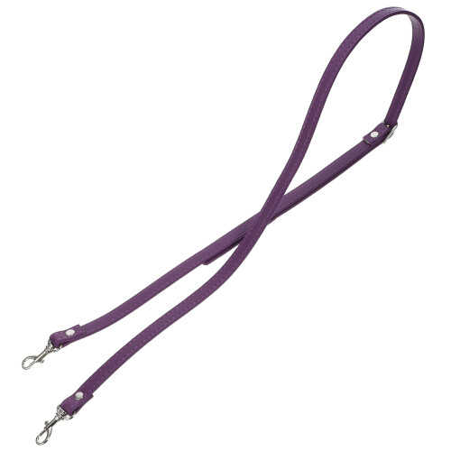 2Pièces Bretelle Violet Cuir Synthétique Accessoire Mode Solide