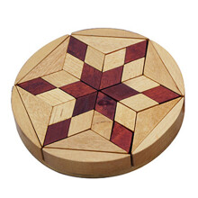 2Pièces Puzzle En Bois Beige Pour Enfants Reconnaissance Et Cognition