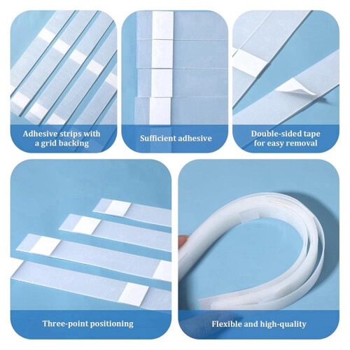 50 Pcs Book Binding Glue Strips, 0.98 Inches Hot Melt Adhesive with Mesh Backing for Diverse Binding Needs 1
