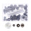 24Ensembles Kit De Fixation Cuir Noir Avec Accessoires Pour Bricolage 1