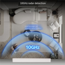 Tuya Zigbee Slimme Schakelaar met Aanwezigheidsdetectie, mm- Radardetectie, Wandlamp, Nuldraad, 10 GHz