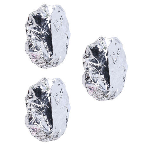 12Pièces -Chefs Aluminium Argenté Résistants Eau Et