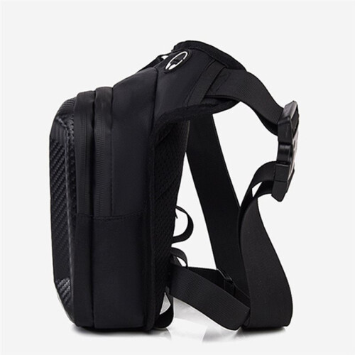 Waterproof Motorcycle Leg Bag with Headphone Jack, Adjustable Shoulder Strap and Double Zipper Compartment 2