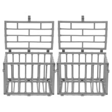 4Pièces Mini Cage Plastique ABS Gris Pour Figurine Et Décoration
