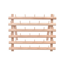 2Pièces Organisateur De En Hêtre 30 Spools Khaki Pour Couture