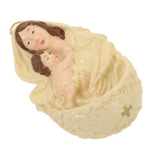 2Pièces Plaque Déco Résine Clair Religieuse Noël