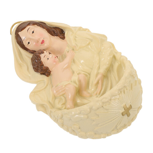 2Pièces Plaque Déco Résine Clair Religieuse Noël