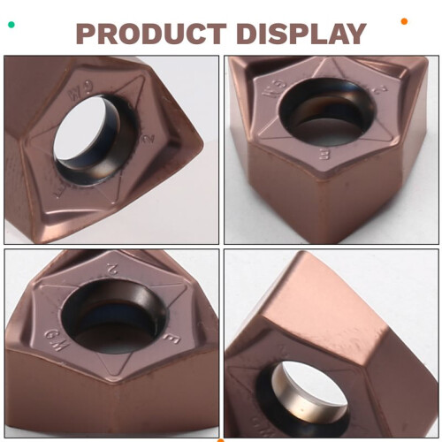 10PCS WNMU080608EN- Carbide Inserts Double Sided Hexagonal Fast Feed WNMU 080608 Milling Cutter Inserts Roughing Tools 1