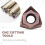 10PCS WNMU080608EN- Carbide Inserts Double Sided Hexagonal Fast Feed WNMU 080608 Milling Cutter Inserts Roughing Tools 4