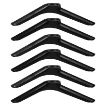 9Paires Base TV Noire Pieds Robustes Montage Rapide