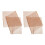 6Pcs Coffee Back Scrubber Shower Towels Nylon Material for Home Use 2