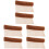 6Pcs Coffee Back Scrubber Shower Towels Nylon Material for Home Use 3