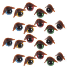 50Pièces Yeux De Plastique Multicolores Pour Poupées DIY