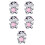 5Pièces Pyjama Combinaison Vache Confort Peluche 8