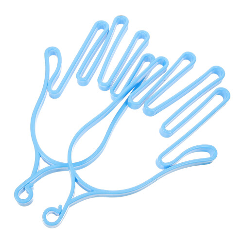 4Pcs Portable Golfs Glove Support Holders Blue PP Gloves Drying Frames