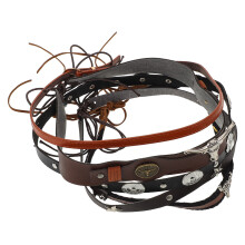 20Pièces Bandeaux Ethniques Vintage En Cuir Synthétique Pour Chapeaux