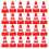 80Pièces Ensembles Mini Barricades Rouges Jouets Kid 1