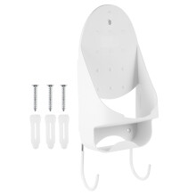 2Pcs Ironing Board Wall Holder White Pbt Heat-Resistant Storage Rack