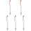 5Pcs Rose Transfer Sublimation Pens Blank DIY Office Writing 4