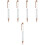 5Pcs Rose Transfer Sublimation Pens Blank DIY Office Writing 6
