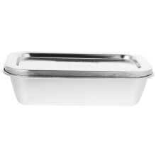 2Pièces Conteneur Bébé Acier Boîte Alimentaire Fraîcheur Argenté