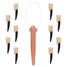 33Pièces Accessoires Ongles En Caoutchouc Noir Pour Fête