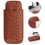 2Stk Braunes Leder Zigarrentasche Aufbewahrungspouch 10