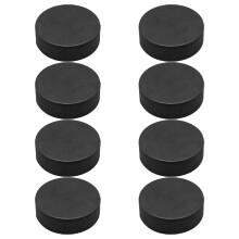 24Pièces Palets De Hockey En PU Noir Pour Entraînement Durable