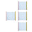 4Pcs Soft Reusable Water Calligraphy Cloth Rolls White for Writing Art 9