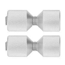 2er Pack Aluminium Flanschstifte, eloxiert, passend für Flansche von 0,5–14 Zoll, 150 LB, silber