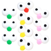 30Pcs Assorted Color Plush Toy Eyes for DIY Dolls Stuffed Animal Decor