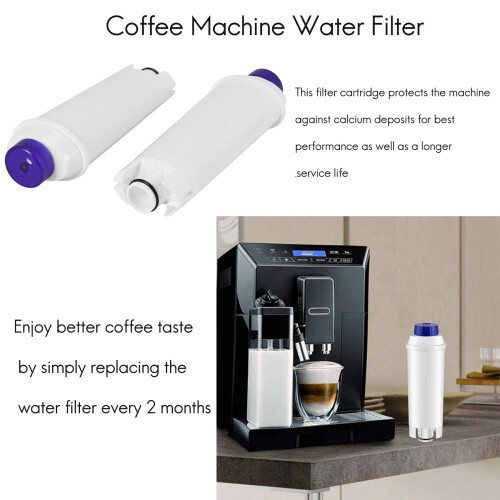 3 Packs Coffee Machine Water Filter for  DLSC002 Replacement Filter Cartridge with Activated Carbon 2