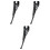 3Pièces Béquilles Noires Polyvalentes Sûres Imperméables 3