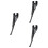 3Pièces Béquilles Noires Polyvalentes Sûres Imperméables 6