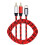 1Pièces Câble Audio Type C 2 Rouge Pour Téléphone Avec Charge 1