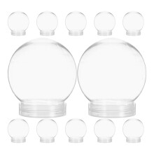36St Transparante Plastic Globe Containers Voor DIY Sneeuw En Snoep