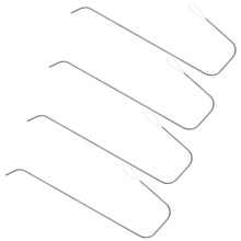 12Stk U-Förmig Beading Nadeln Metall Silber Für Perlen Schmuck Basteln