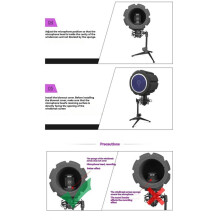 F2 Microphone Screen Acoustic Filter Sponge Wind Screen to Filter Vocal Soundproof Recording Filter Windscreen A